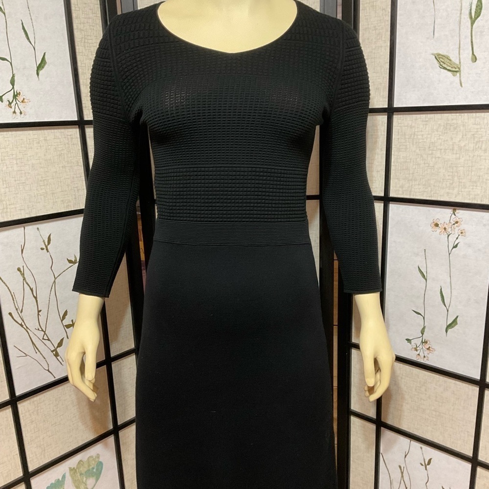 TALBOTS Long Sleeved Sweater Dress with Visible Back Zipper Size XS